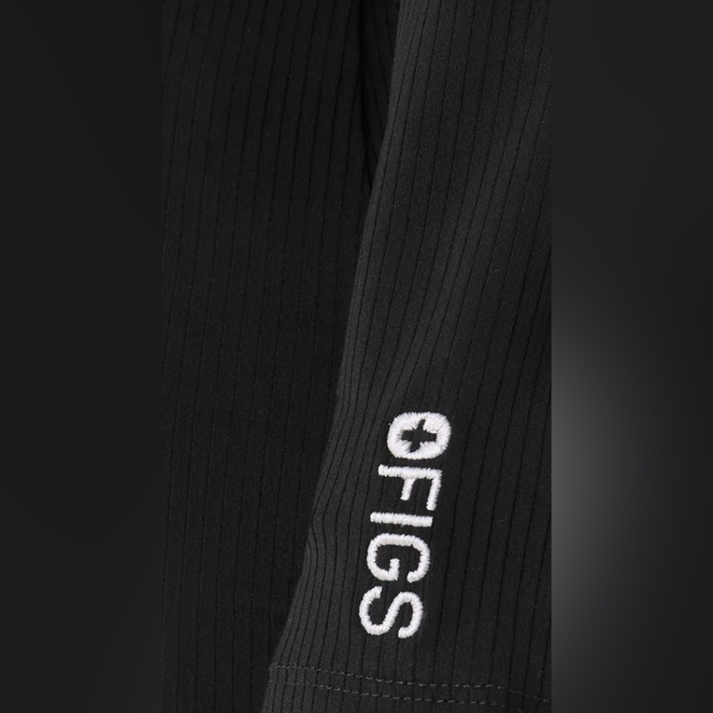 FIGS- Women’s Black Long-Sleeve Ribbed Underscrub
Top - Picture 3 of 5